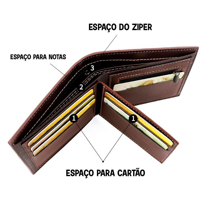 Carteira Masculina em Couro Genuino - MenBense
