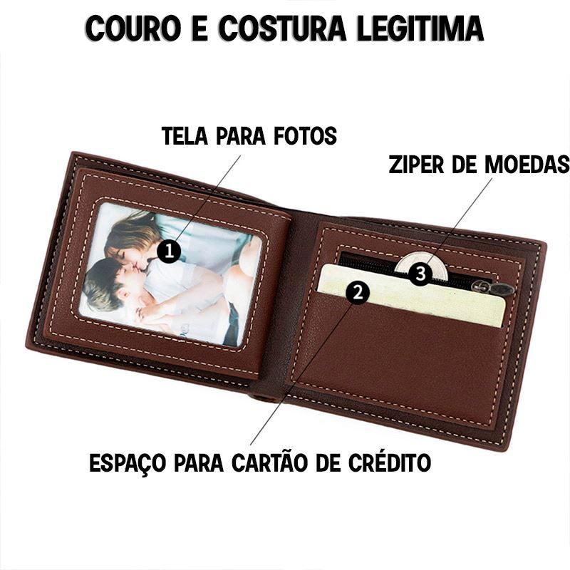 Carteira Masculina em Couro Genuino - MenBense