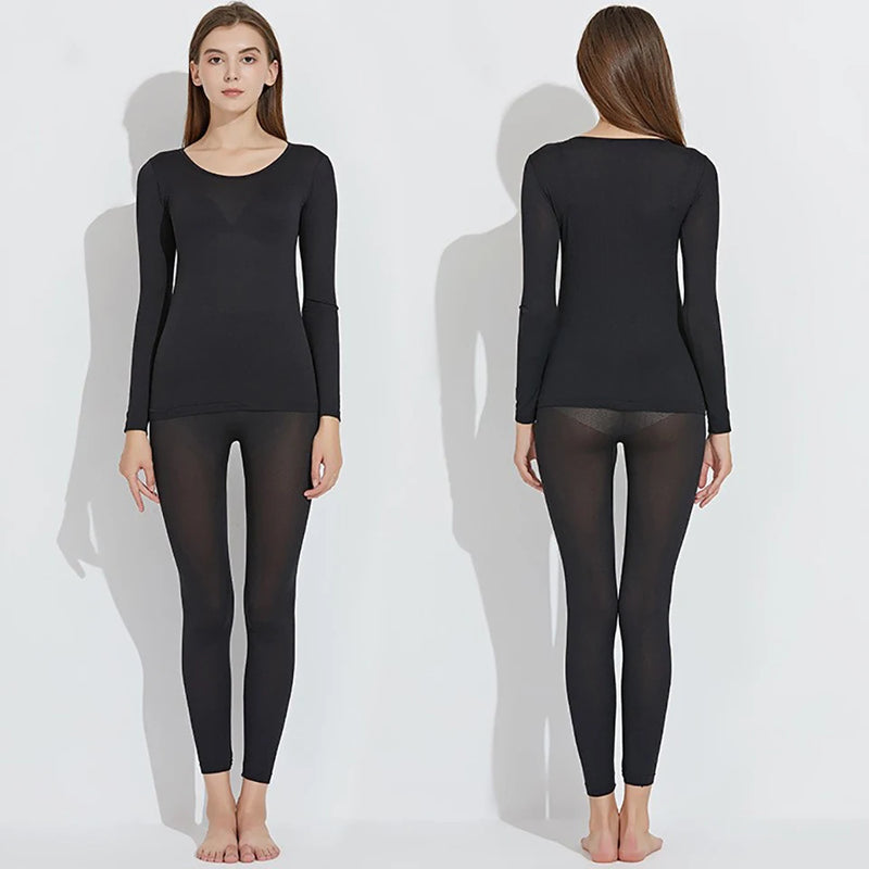 Conjunto de Roupa Térmica Feminina Sem Costuras Comfort Max