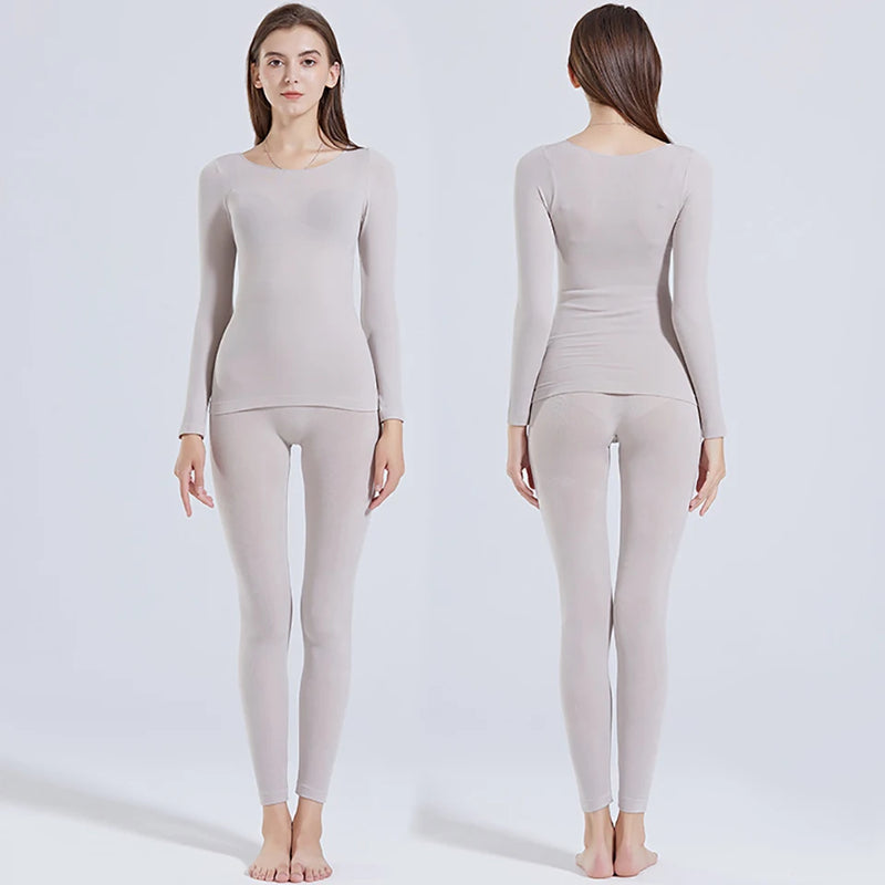 Conjunto de Roupa Térmica Feminina Sem Costuras Comfort Max