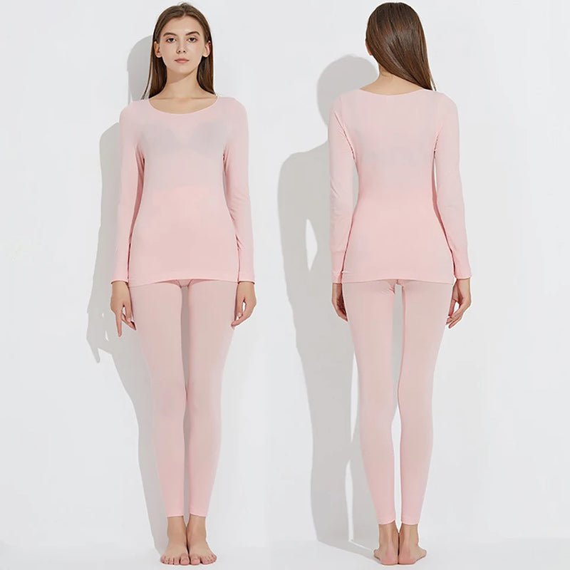 Conjunto de Roupa Térmica Feminina Sem Costuras Comfort Max